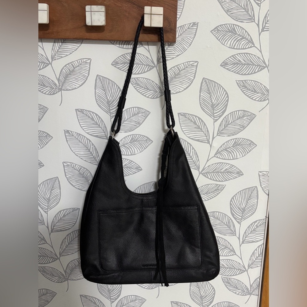Lucky Brand Black Leather Shoulder Bag